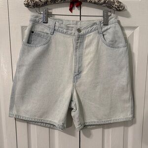 Vintage Gitano High Waist Mom Jeans Shorts Light Blue Sz 10